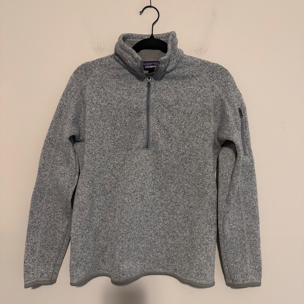 Patagonia Better Sweater 1/4 zip gray performance outdoor hiking active casual‎ - Picture 2 of 5